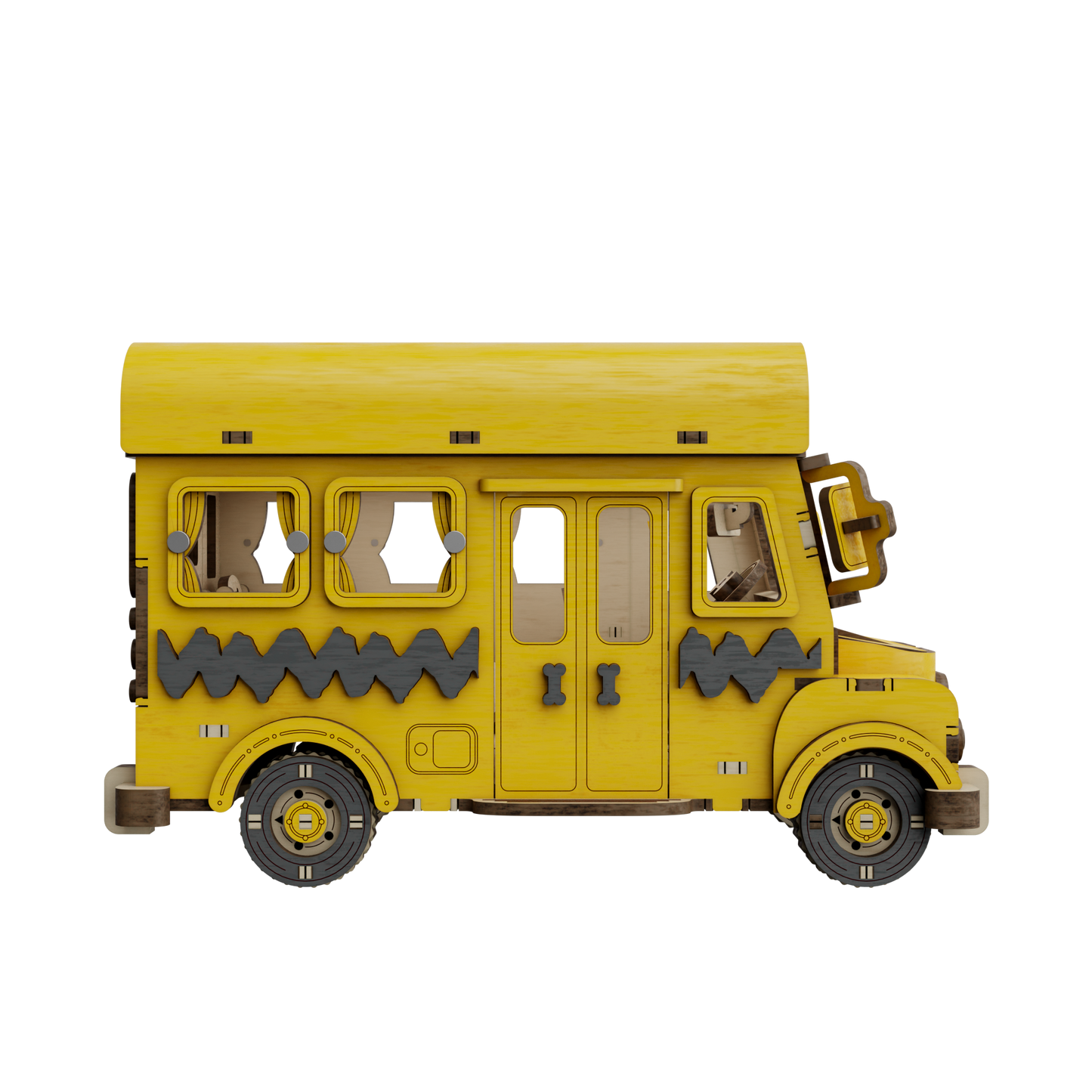 Puremind - Peanuts™ Snoopy Yellow School Bus - Pm1204