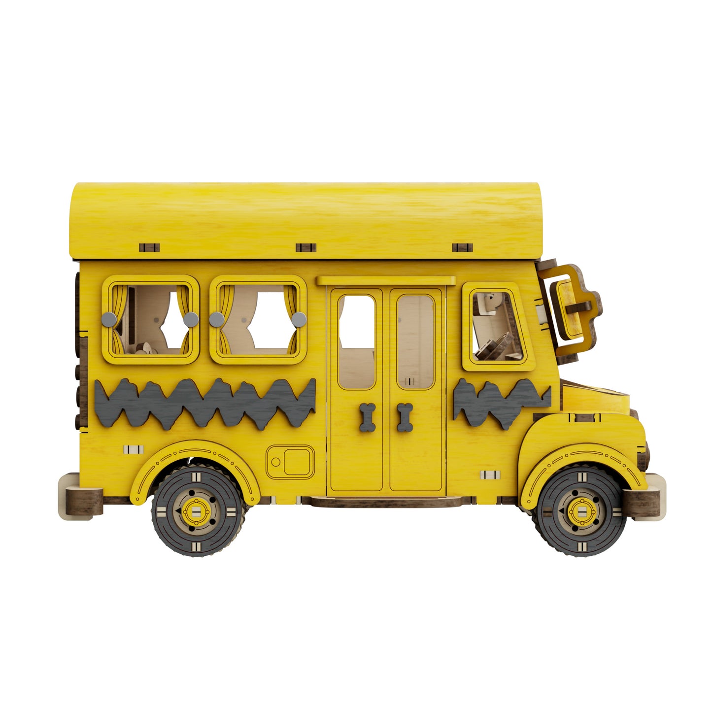 Puremind - Peanuts™ Snoopy Yellow School Bus - Pm1204