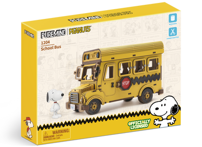 Puremind - Peanuts™ Snoopy Yellow School Bus - Pm1204