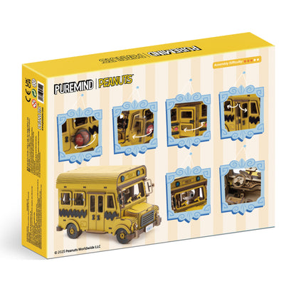 Puremind - Peanuts™ Snoopy Yellow School Bus - Pm1204