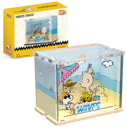 Puremind - Peanuts™ Snoopy & Charlie Brown Chilling At The Beach - Pm2103