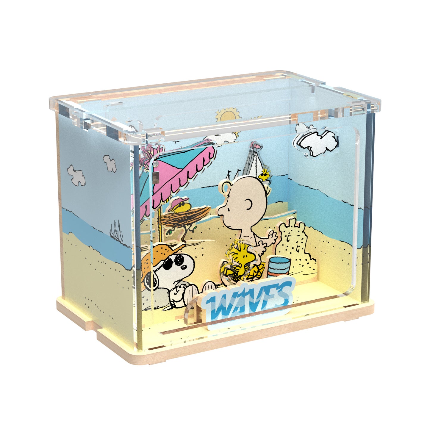 Puremind - Peanuts™ Snoopy & Charlie Brown Chilling At The Beach - Pm2103