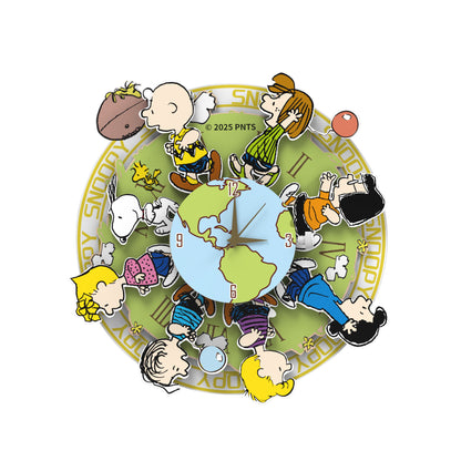 Puremind - Peanuts™ Magnetic Around The World Wooden Clock - Pm2201