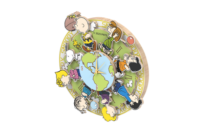 Puremind - Peanuts™ Magnetic Around The World Wooden Clock - Pm2201