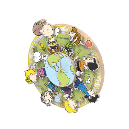 Puremind - Peanuts™ Magnetic Around The World Wooden Clock - Pm2201