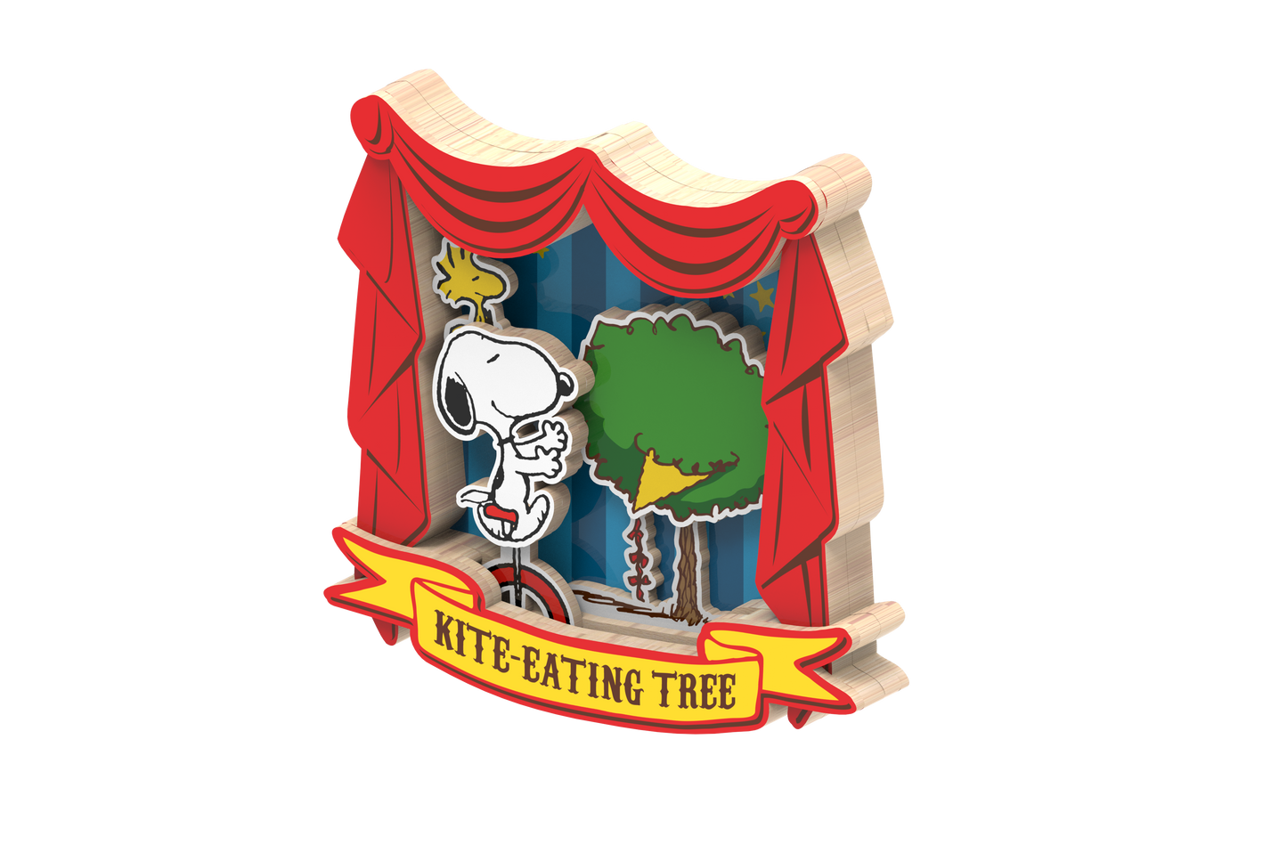 Puremind - Peanuts™ Snoopy'S Circus Adventure Wooden Magnet - Pm2202