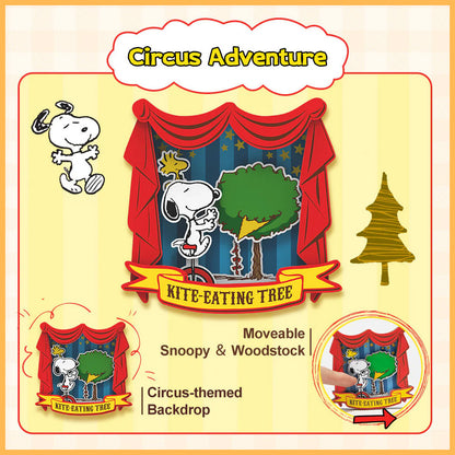 Puremind - Peanuts™ Snoopy'S Circus Adventure Wooden Magnet - Pm2202
