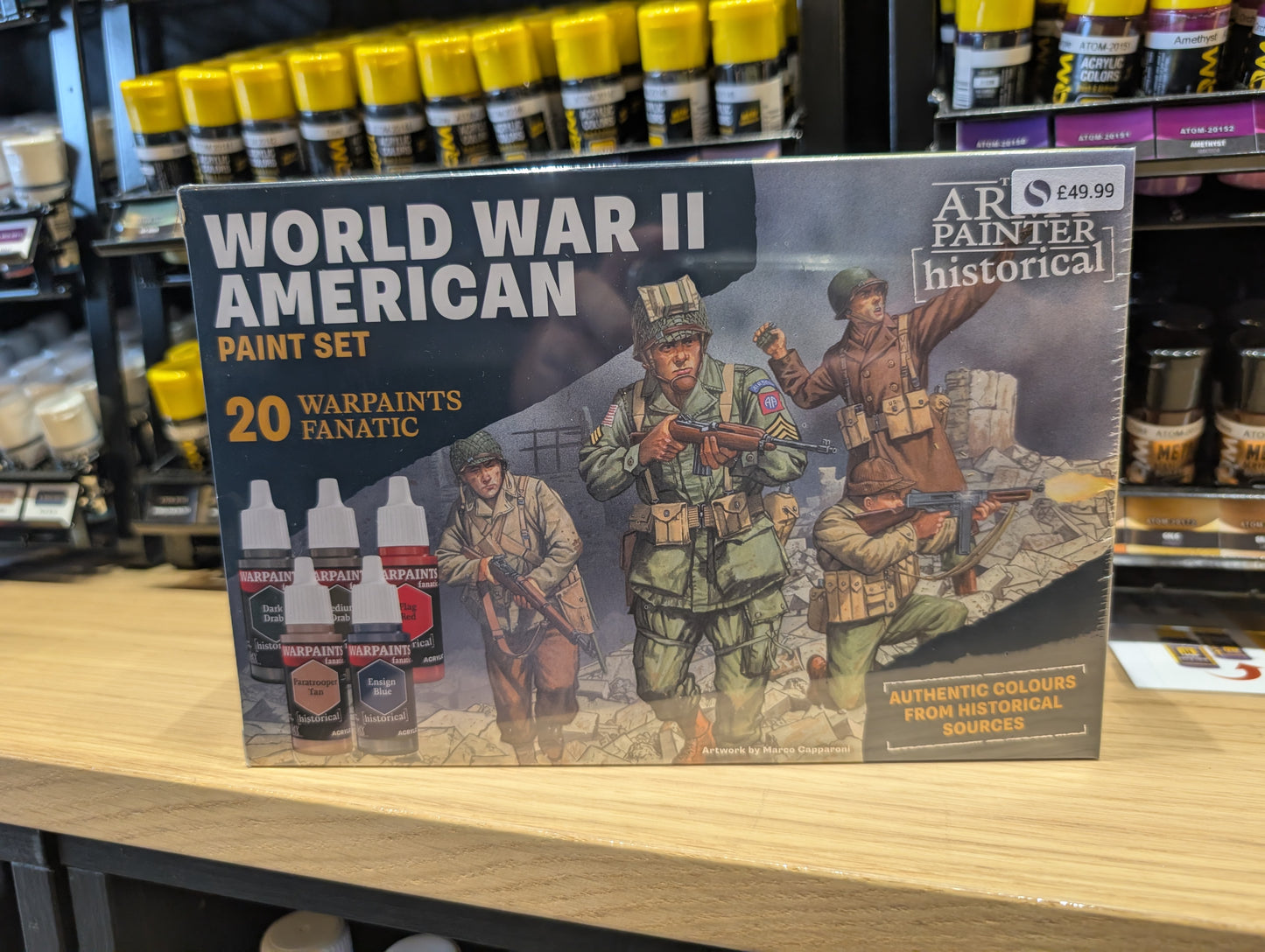 The Army Painter - WW2 American Paint Set (20pc Warpaints Fanatic)