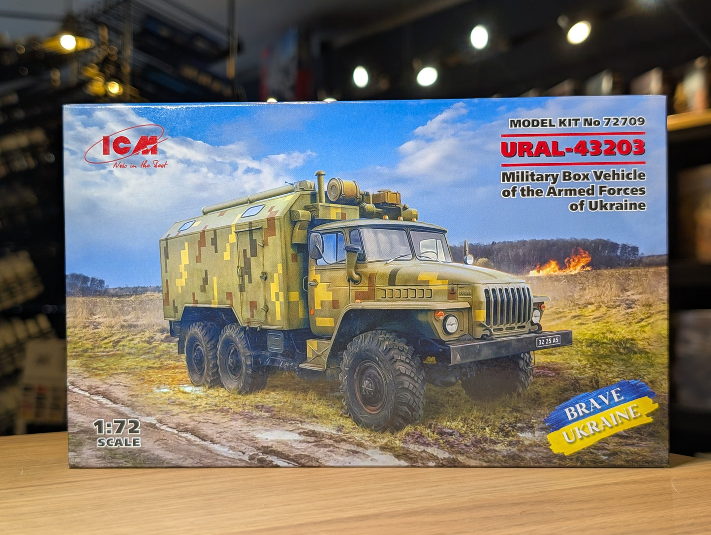 ICM Vehicles 1:72 - URAL-43203, Military Box Vehicle of the Armed Forces of Ukraine - ICM72709