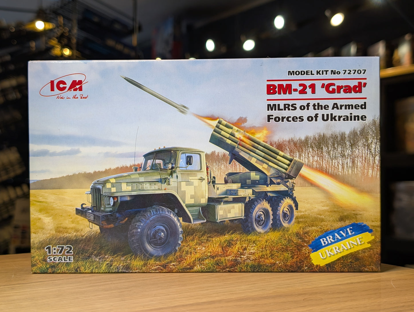 ICM Vehicles 1:72 - BM-21 'Grad', MLRS of the Armed Forces of Ukraine - ICM72707