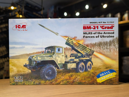 ICM Vehicles 1:72 - BM-21 'Grad', MLRS of the Armed Forces of Ukraine - ICM72707
