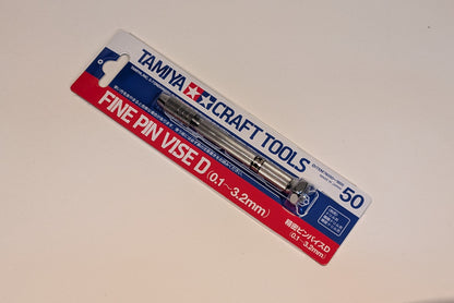 Tamiya Tools & Accessories - Fine Pin Vise D (for 0.1mm-3.2mm Drill Bits) - 74050
