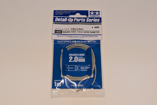 Tamiya 1/12 Bikes - Braided Hose 2mm Outer Dia - 12662