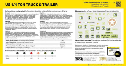 Heller US 1/4 Ton Truck & Trailer 1:72