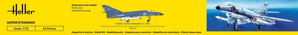 Heller 1/72 Super Etendard Plastic Model Kit 80360