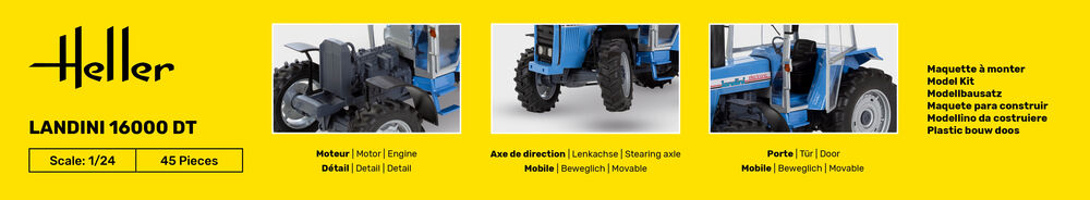 Heller STARTER KIT Landini 16000 DT 1:24