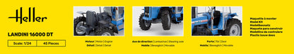 Heller STARTER KIT Landini 16000 DT 1:24