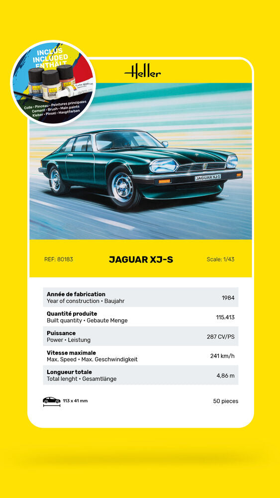 Heller STARTER KIT Jaguar XJ-S 1:43