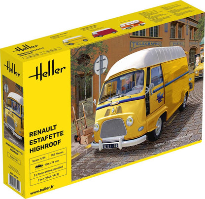 Heller 1/24 Renault Estafette Highroof Plastic Model Kit 80740