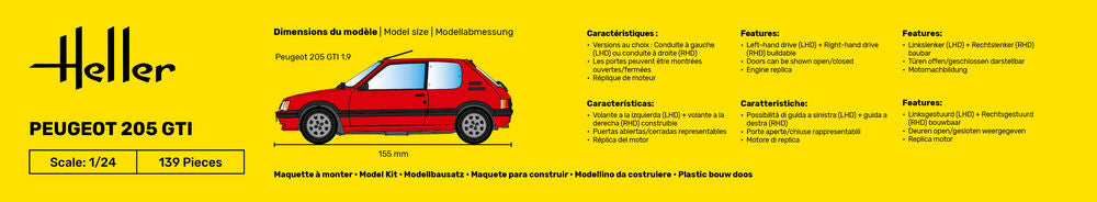Heller - Peugeot 205 GTI 82705