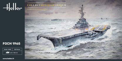 Heller 1/400 Foch French Aircraft Carrier Model Kit 81071