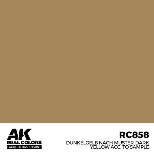 RC858 - AK Real Colors - Dunkelgelb nach Muster-Dark Yellow acc. to Sample