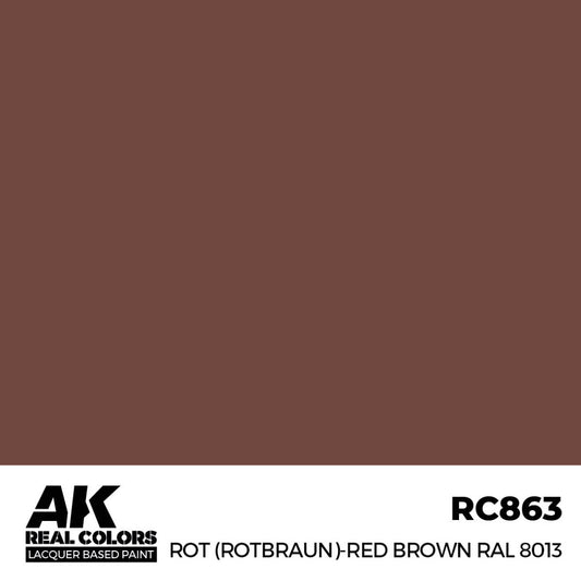 RC863 - AK Real Colors - Rot (Rotbraun)-Red (Red Brown) RAL 8013