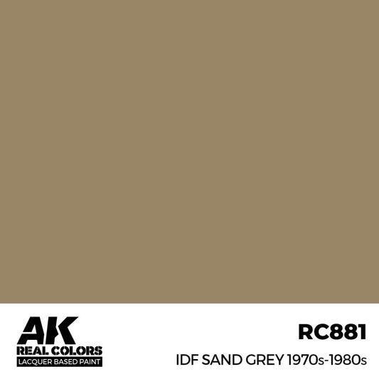 RC881 - AK Real Colors - IDF Sand Grey 1970s-1980s