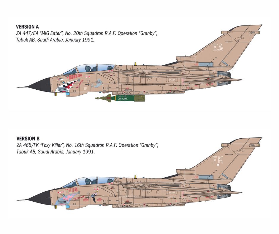 Italeri 1/32 Aircraft - Tornado GR.1 Desert Storm RAF Aircraft - 2521
