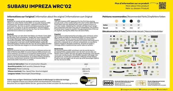 1/43 Heller - Subaru Impreza WRC'02 80199