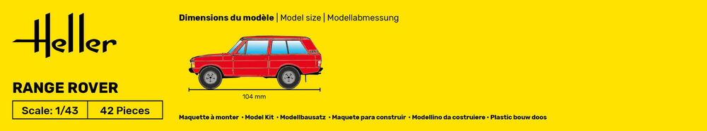 Heller STARTER KIT Range Rover 1:43