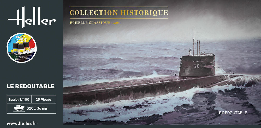 Heller STARTER KIT U-Boot S/M Redoutable 1:400