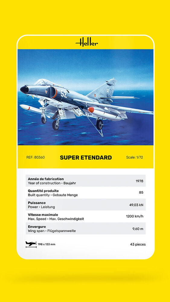 Heller 1/72 Super Etendard Plastic Model Kit 80360