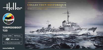 Heller STARTER KIT Torpedoboot T23 1:400