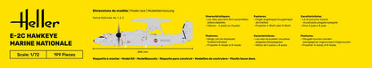 Heller STARTER KIT E-2C Hawkeye Marine Nationale 1:72