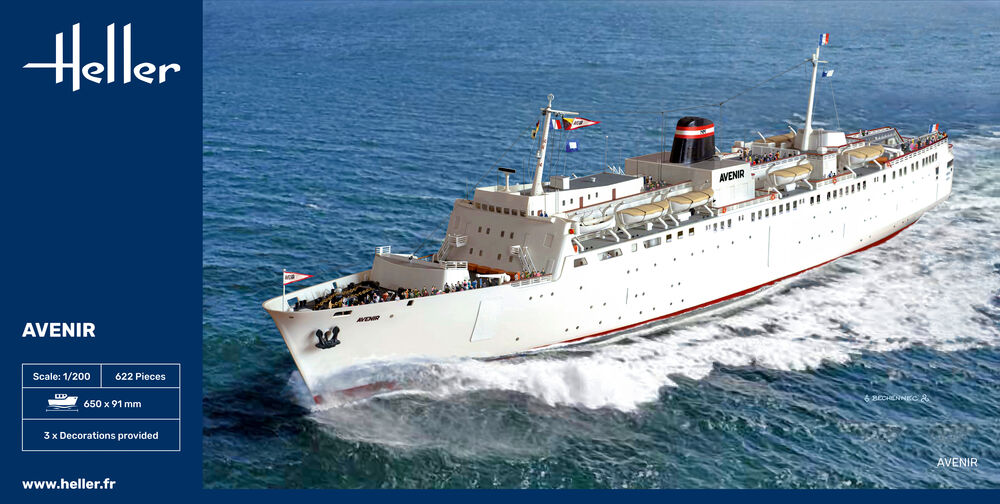Heller 1/200 Avenir Ferry Plastic Model Kit 80625