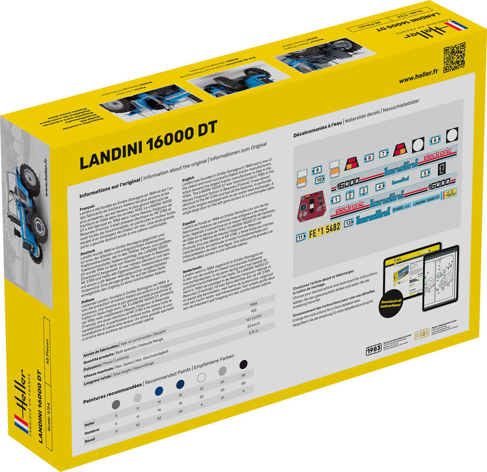 Heller STARTER KIT Landini 16000 DT 1:24
