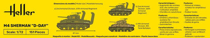 Heller STARTER KIT M4 Sherman D-Day 1:72