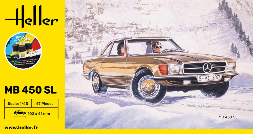 Heller STARTER KIT MB 450 SL 1:43