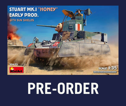 1/35 MiniArt - Stuart Mk.I Honey,Early Prod w/ SunShield (PRE-ORDER SPRING/SUMMER 2025)
