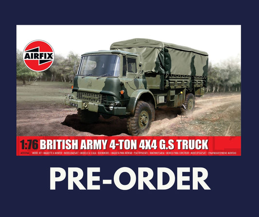 1/76 Airfix - British Army 4-ton 4X4 G.S Truck (PRE-ORDER)