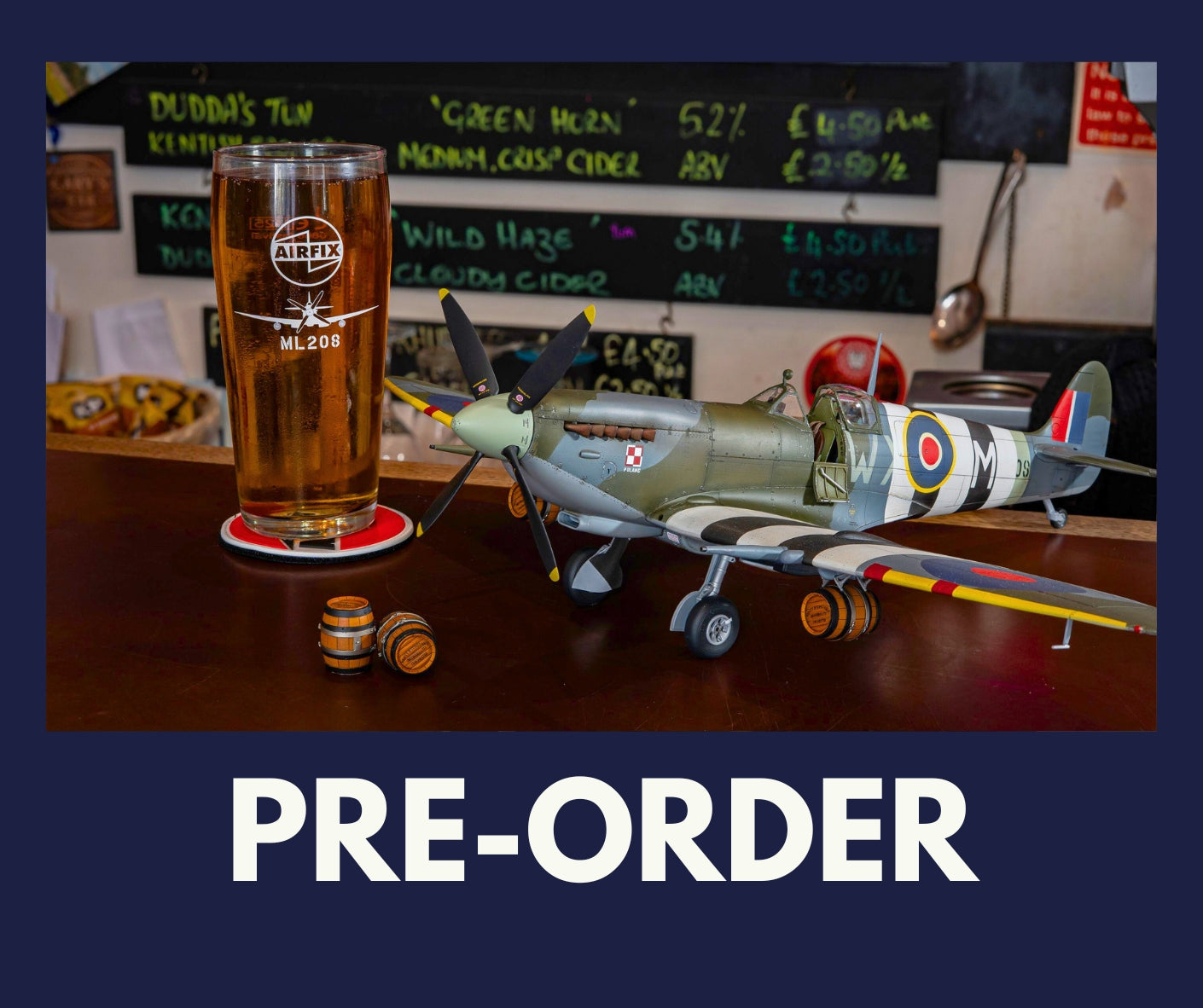 1/24 Airfix - Supermarine Spitfire Mk.IXc Flying Dray 'Beers Away' Bundle (PRE-ORDER)