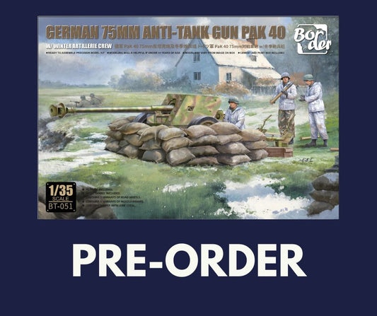 1/35 Border Model - PaK 40 with Winter Artillery Crew (PRE-ORDER)