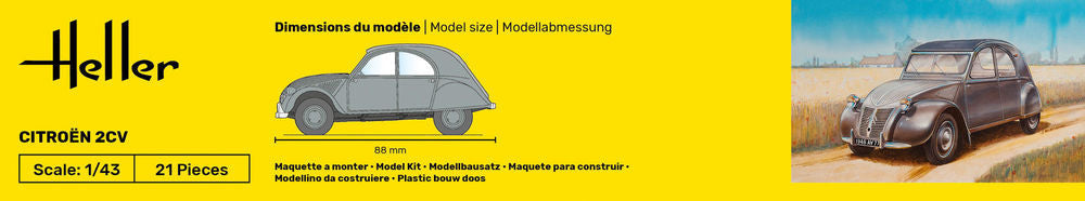 1/43 Heller - Citroen 2CV 80175