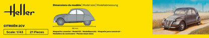 1/43 Heller - Citroen 2CV 80175