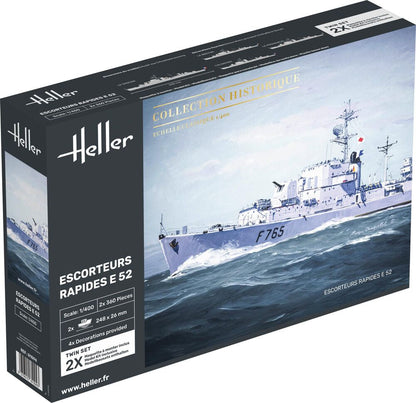 Heller 1/400 Escorteurs Rapides E52 French Frigate Model Kit 81094