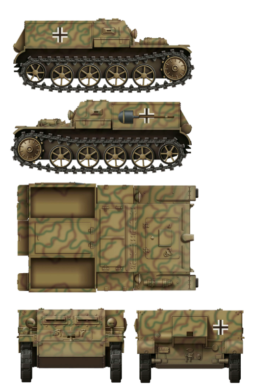 1/35 Das Werk - Gepanzerter Munitionsschlepper VK3.02