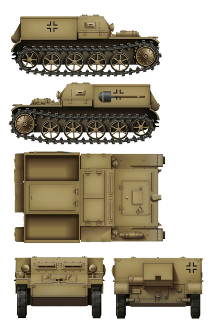 1/35 Das Werk - Gepanzerter Munitionsschlepper VK3.02