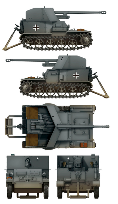 1/35 Das Werk - Pz.Sfl.Ia 5cm Pak38 auf.Mun.Schlepper VK3.02