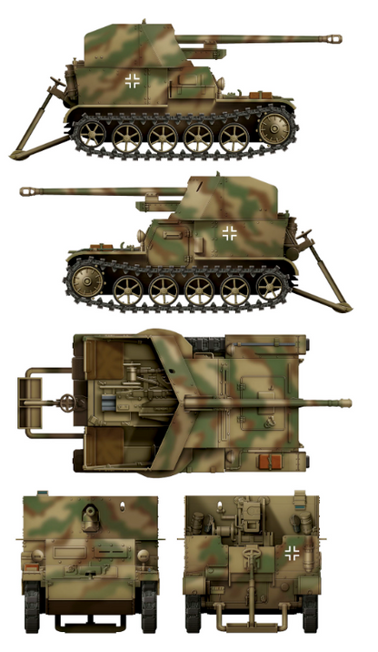 1/35 Das Werk - Pz.Sfl.Ia 5cm Pak38 auf.Mun.Schlepper VK3.02